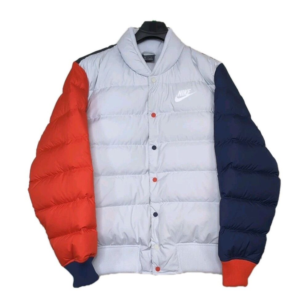 Nike Sportswear Bomber Jacket Men's 2XL Multicolor Down Fill Puffer 928819-043
